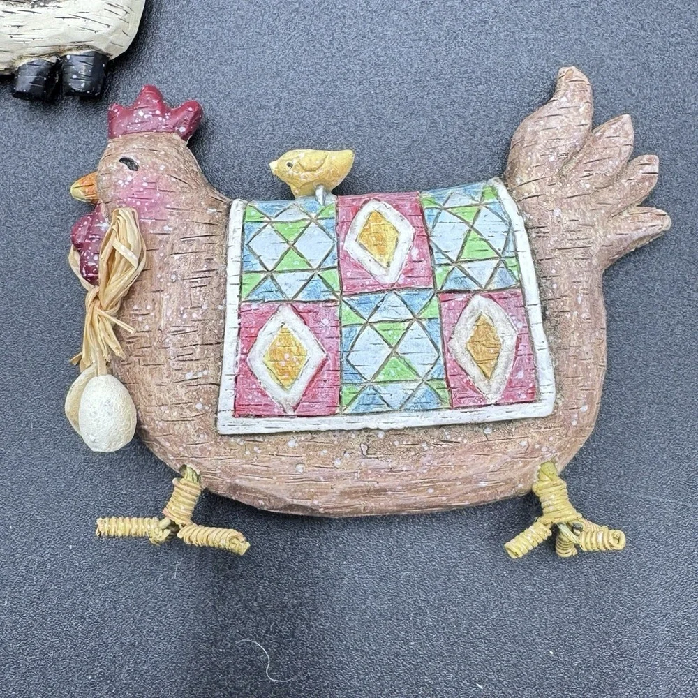 VTG Avon Barnyard Animals Cottagecore Refrigerator Magnets Lot Of 5 Farm Country